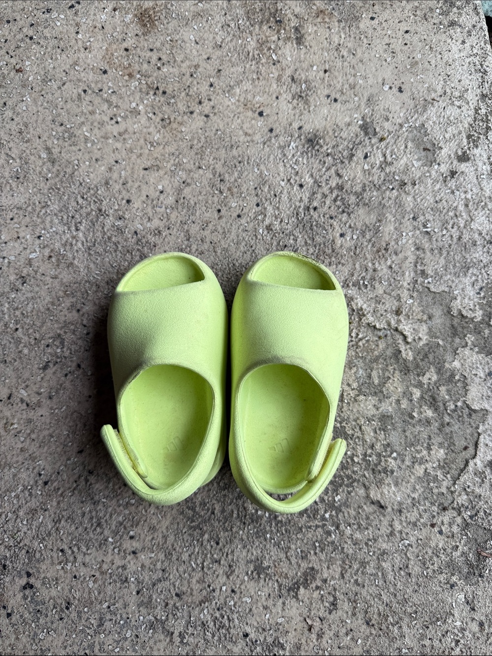 Yeezy Kids Neon Yellow Slip-On Clogs